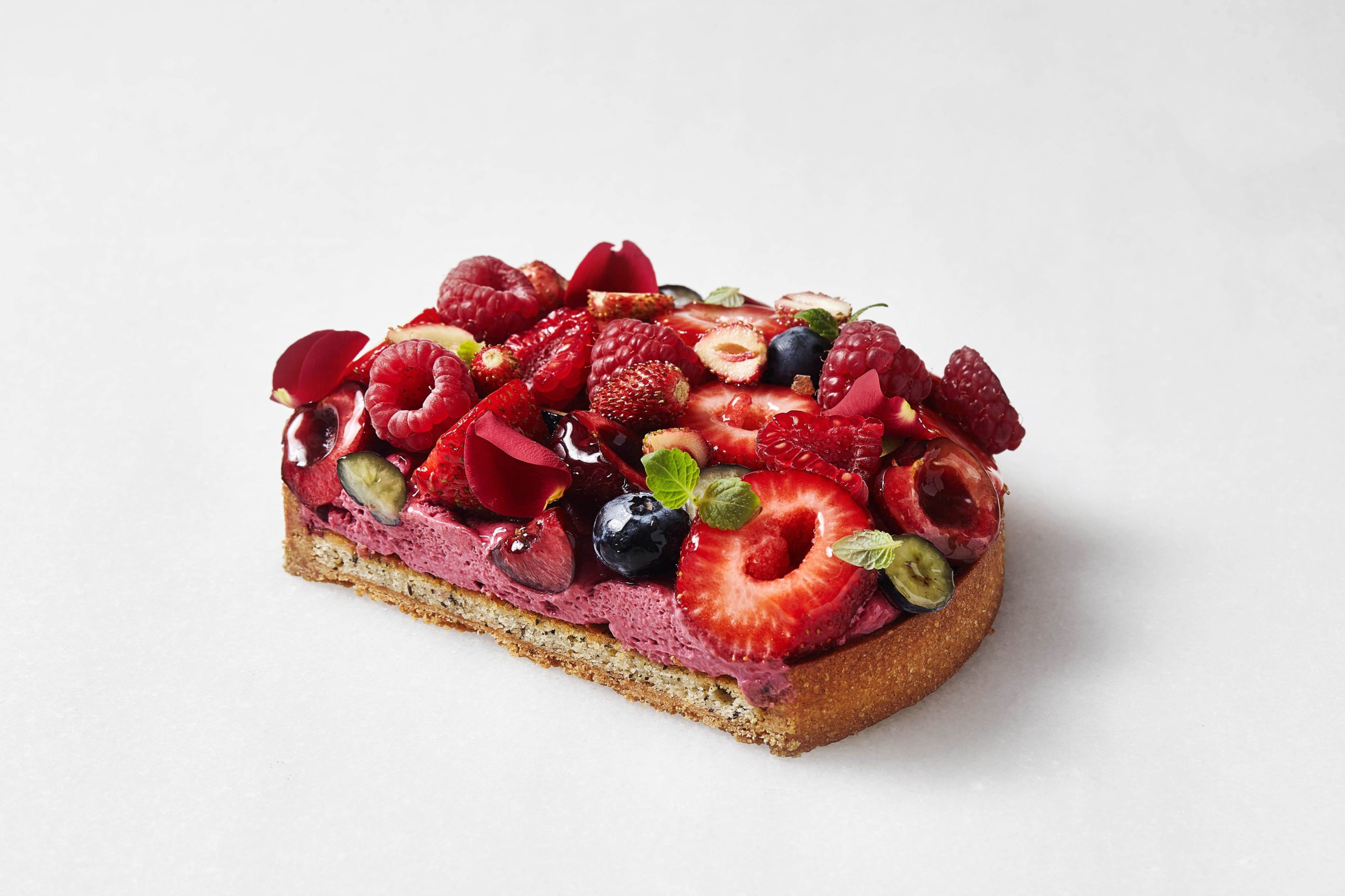 Tartaleta de frutos rojos.